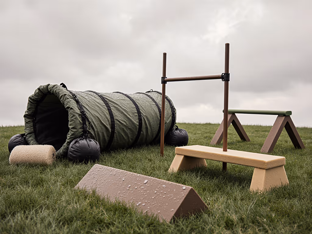 weather-proof_dog_agility_course_setup_with_sandbag-anchored_tunnel_and_eva_foam_contact_obstacles