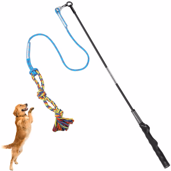DIBBATU Flirt Pole for Dogs
